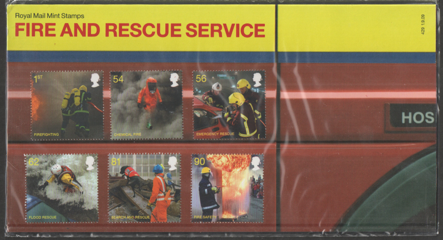 (image for) 2009 Fire And Rescue Royal Mail Presentation Pack 429 - Click Image to Close